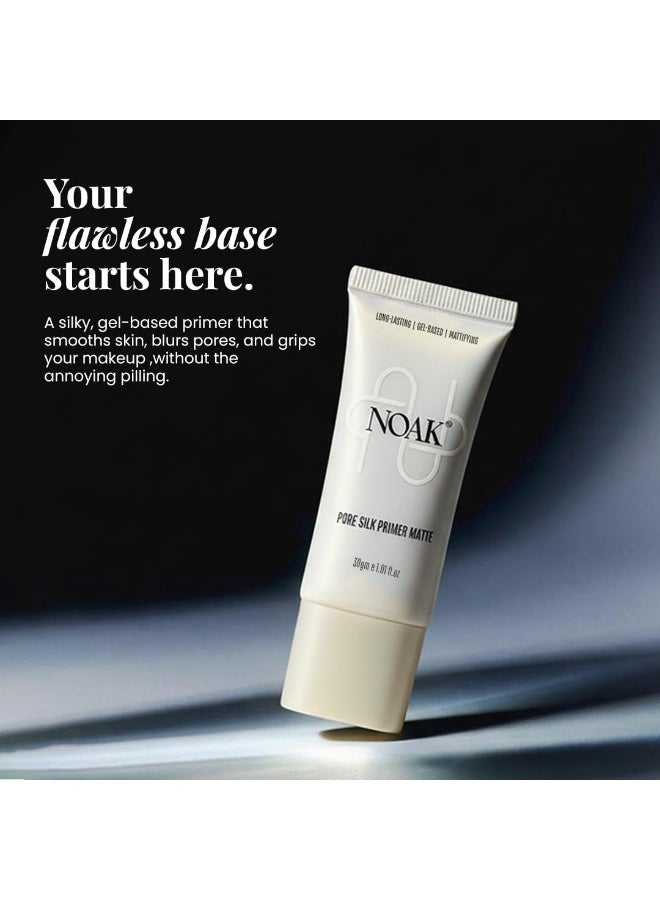 Noak Perfect Canvas Gel Primer | Smooth, Hydrating & Long-Lasting | Pore-Blurring, Non-Peeling Formula | Lightweight Gel Texture | For All Skin Types (30ml) - Image 4