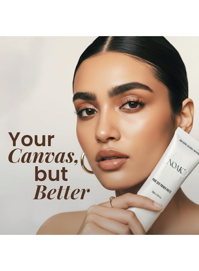 Noak Perfect Canvas Gel Primer | Smooth, Hydrating & Long-Lasting | Pore-Blurring, Non-Peeling Formula | Lightweight Gel Texture | For All Skin Types (30ml) - Image 3