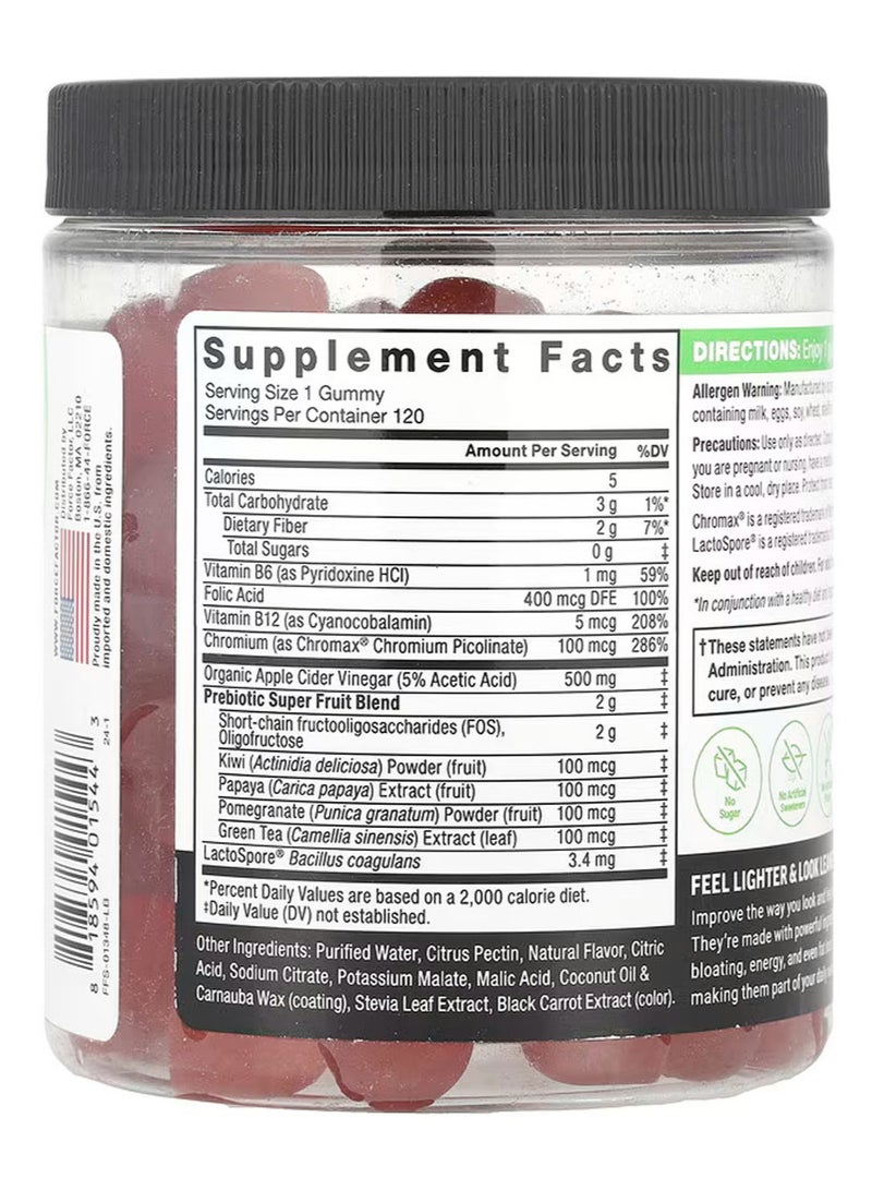 Force Factor ProbioSlim, Keto ACV Gummies, Apple, 120 Gummies - Image 2