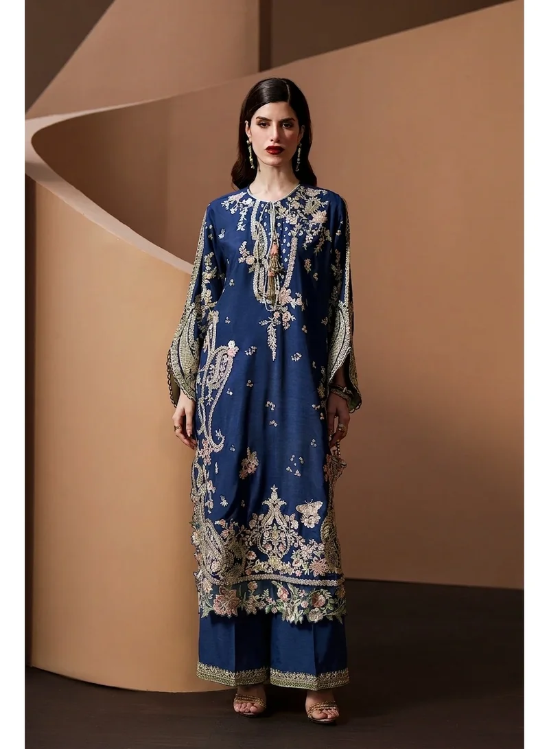 BAZM Bazm Luxury Couture Embroidered Long Sleeve