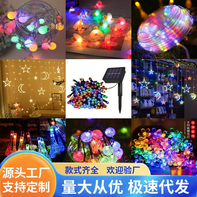 Factory wholesale solar LED string light small light string light indoor decoration camping bouquet decorative copper wire holiday light - Image 5