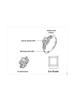 Love Infinity Ring Engagement Rings For Women, 14K Rose Gold 925 Sterling Silver Cubic Zirconia Promise Rings For Her, Anniversary Knot Princess Cut Promise Ring Simulated Diamond Ring - pzsku/Z8F13B425D4FB8EB34843Z/45/_/1735214547/152e7283-e566-49b9-9aeb-75531cf001a1