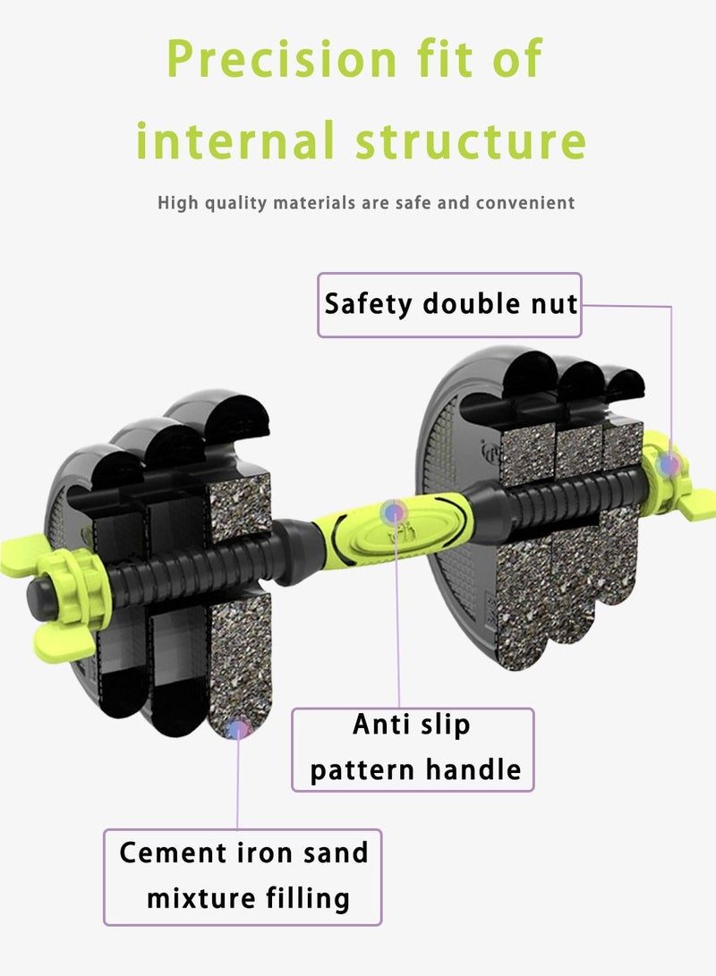 Viden 30KG Freely Adjustable Dumbbell Barbell Set Home Office Gym Muscle Exercise Body Shaping Multifunctional 4-in-1 Combination Set Men Women  - Image 5