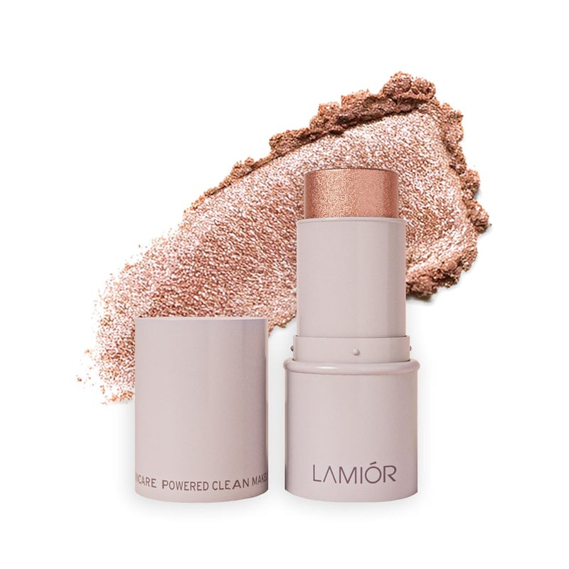 Lamior Bouncy Jelly Glow Stick  Gleam  95 Natural Hydrating  LongLasting Highlighter  SmudgeResistant Cooling  SkincareInfused  Multipurpose for Face Eyes  Body  Vegan  CrueltyFree - Image 1