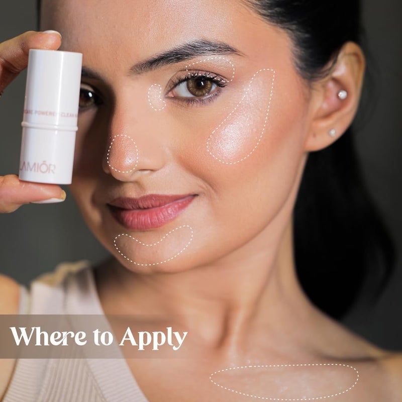 Lamior Bouncy Jelly Glow Stick  Gleam  95 Natural Hydrating  LongLasting Highlighter  SmudgeResistant Cooling  SkincareInfused  Multipurpose for Face Eyes  Body  Vegan  CrueltyFree - Image 2