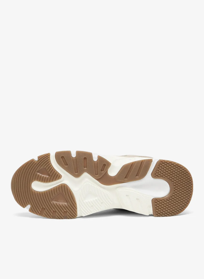 U.S. Polo Assn. Beige Women's Low-Top Beige Casual Sneakers - Lightweight Shoes Stylish Lace-Up Design Shoes with Comfort Cushioned Sole for Everyday Wear for Women | Best Price UAE