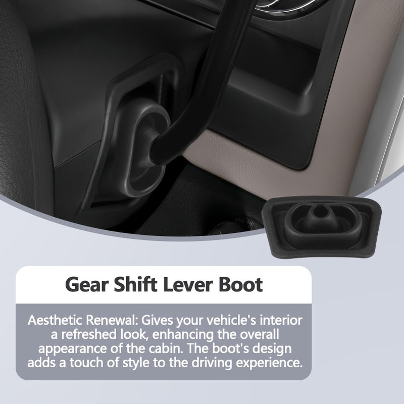 Quealzara Quealzara Gear Shift Lever Boot Compatible with Ram Pickup Truck 1500 2011-2013 Ram 2500 2011-2018 Ram 3500 2011, 2013-2018, 2021-2022 Replaces 68400287AA 68400287  - Image 2