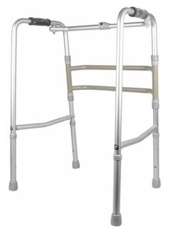 Generic Aluminum Walker, Walking Frame for the Elderly, Four-Legged Walking Stick, Foldable Crutches for the Elderly - Non-Slip Walking Stick  - Image 1