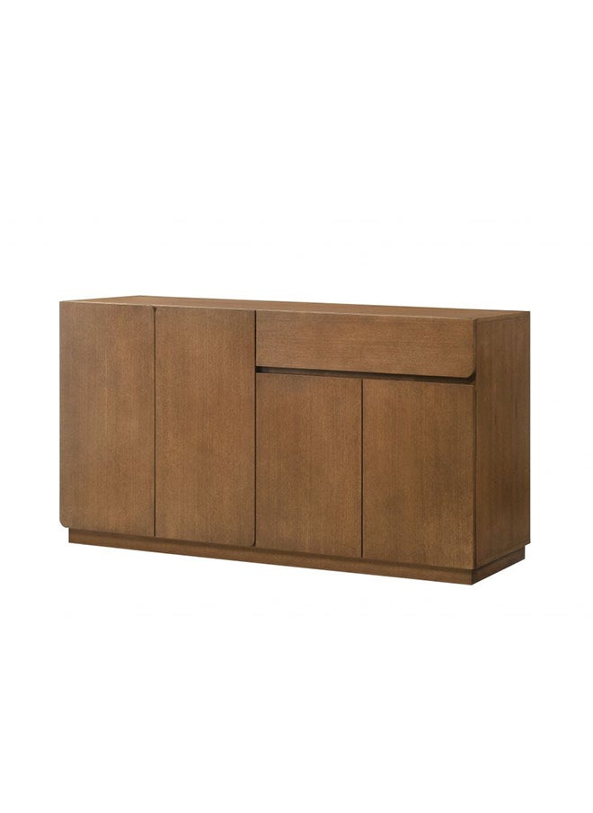 DANUBE HOME Cayden Sideboard Sturdy Home Kitchen Organiser Side Board Modern Design Furniture For Dining Room Living Room L 160 x W 45 x H 82 cm Walnut  - Image 3