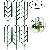 Aniann Aniann Garden Trellis for Mini Climbing Plants, Leaf Shape Potted Plant Support Vines Vegetables Vining Flowers Patio  - Image 1