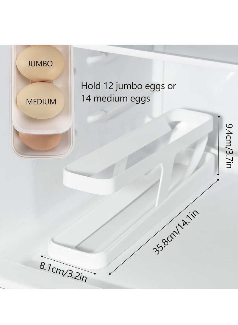 رونق "منظم بيض عملي ذو طبقتين بتصميم موفر للمساحة للثلاجة والمطبخ، يحافظ على البيض طازجًا ومنظمًا وسهل الوصول إليه، مثالي للمنزل العصري."_ منظم بيض ـ حامل بيض ـ مستلزمات منزلية ـ مستلزمات مطبخ أدوات المطبخ - Image 2