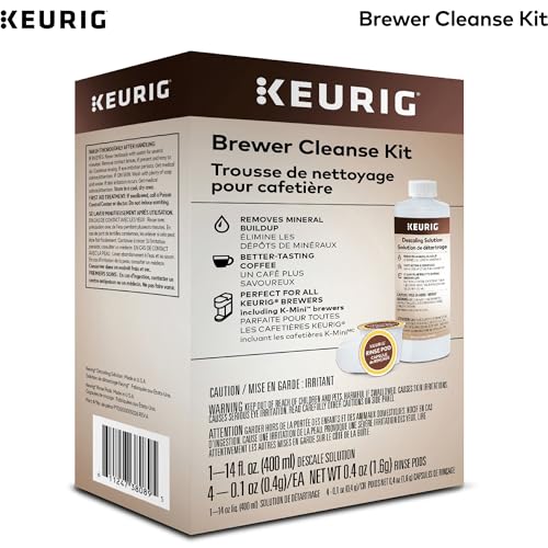 Keurig Brewer Cleanse Kit For Maintenance Includes Descaling Solution & Rinse Pods, Compatible with Keurig Classic/1.0 & 2.0 K-Cup Pod Coffee Makers, 4 Count - Image 3