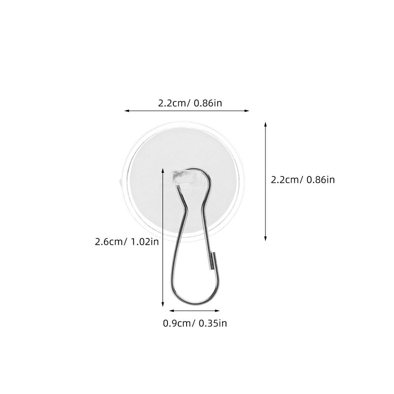Strong Self Adhesive Ceiling Hooks 10 Pack No Drill Seamless Sticky Hooks for Hanging Lanterns Plants Bathroom Decor - Image 3