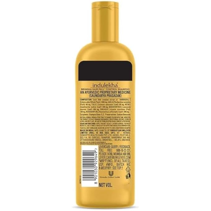 INDULEKHA BRINGHA ANTI HAIR FALL SHAMPOO (HAIR CLEANSER) 200ML, 6.76 OZ - Image 3