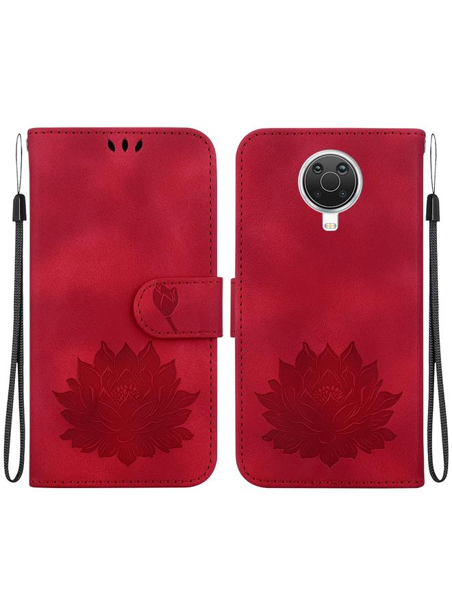 S-TOP Case For Nokia G10 / G20 Lotus Embossed Leather Phone Case - Image 1