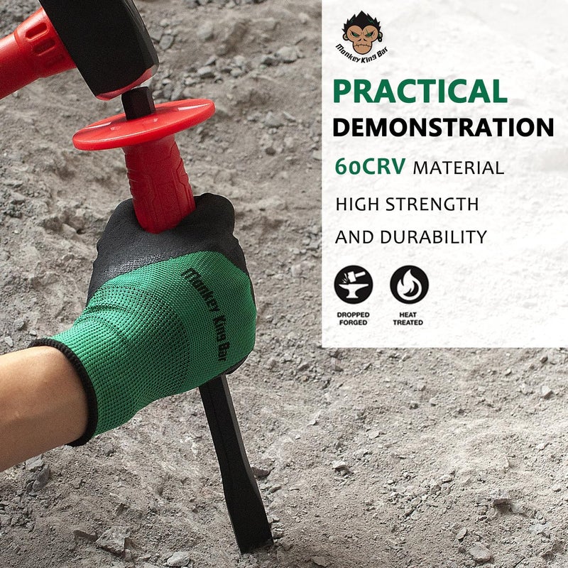 Monkey King Bar -12IN Masonry Flat Chisel/Cold Chisel With Hand Protection, Heavy Duty Flat Head for Remove Cement,Motrtar - Image 4