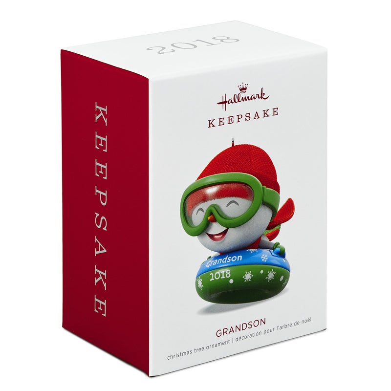 هولمارك تذكار زخرفة عيد الميلاد 2018 سنة مؤرخة حفيد الثلج - Image 3