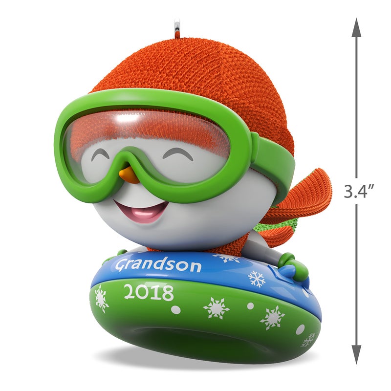 هولمارك تذكار زخرفة عيد الميلاد 2018 سنة مؤرخة حفيد الثلج - Image 5