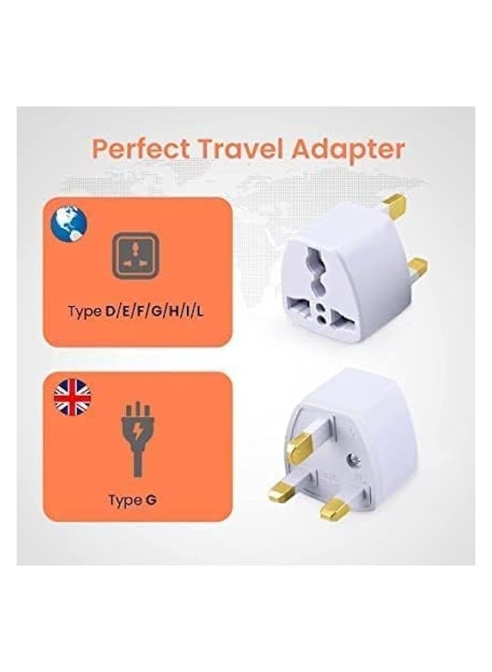 erorex Universal travel Plug Adapter, 3 Pin Power Plug Adapter for AU/UK/EU/US, Plug Converter for Business, Holiday, Hotel, Airport 3 Pcs - Image 2