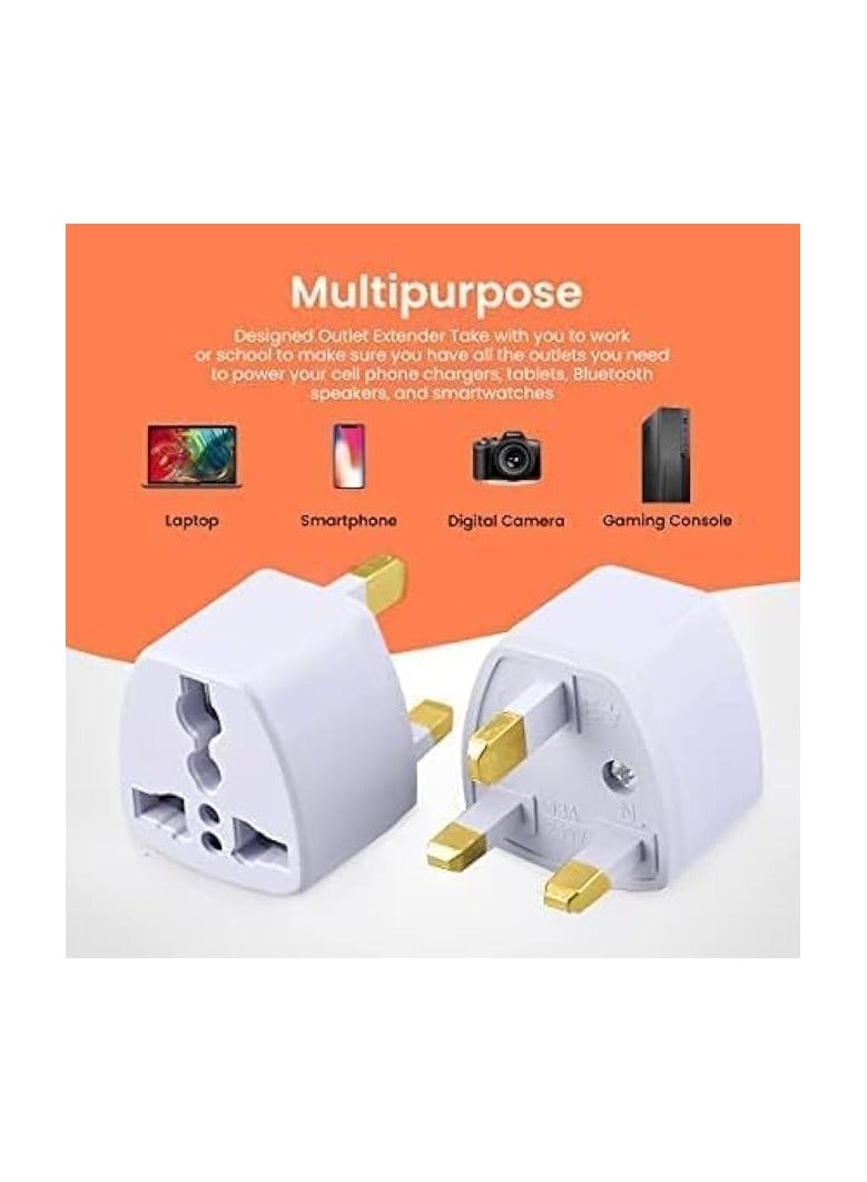 erorex Universal travel Plug Adapter, 3 Pin Power Plug Adapter for AU/UK/EU/US, Plug Converter for Business, Holiday, Hotel, Airport 3 Pcs - Image 4