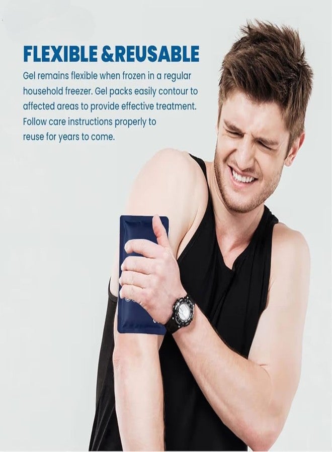 AQUACARE Professional Reusable Ice Pack, Hot and Cold Gel Compress for Pain Relief, BPA-Free, Leak-Proof Design with Expert-Grade Gel for Knee, Back, Shoulder, Neck, Ankle, Wrist (Free Size, 1, count) - Image 3