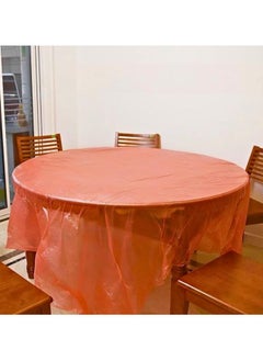 Generic Premium Quality Disposable Plastic Tablecloth, Red Leak Proof Plastic Party Table Covers, Decorative Tablecloths for All Table Shapes, Perfect for Parties and Events  - Image 1