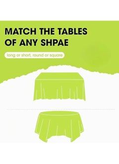 Generic Premium Quality Disposable Plastic Tablecloth, Red Leak Proof Plastic Party Table Covers, Decorative Tablecloths for All Table Shapes, Perfect for Parties and Events  - Image 5