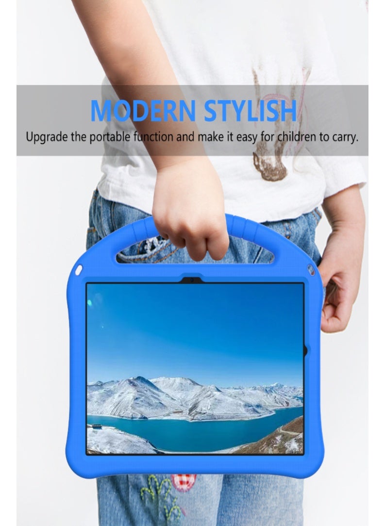 Case Compatible with Galaxy Tab S9/ Galaxy Tab S8 (SM-X700)/ Galaxy Tab S7 (T870/T875), Lightweight EVA Kid Friendly Shockproof Protective Case with Handle, (Blue, 11in) - Image 3