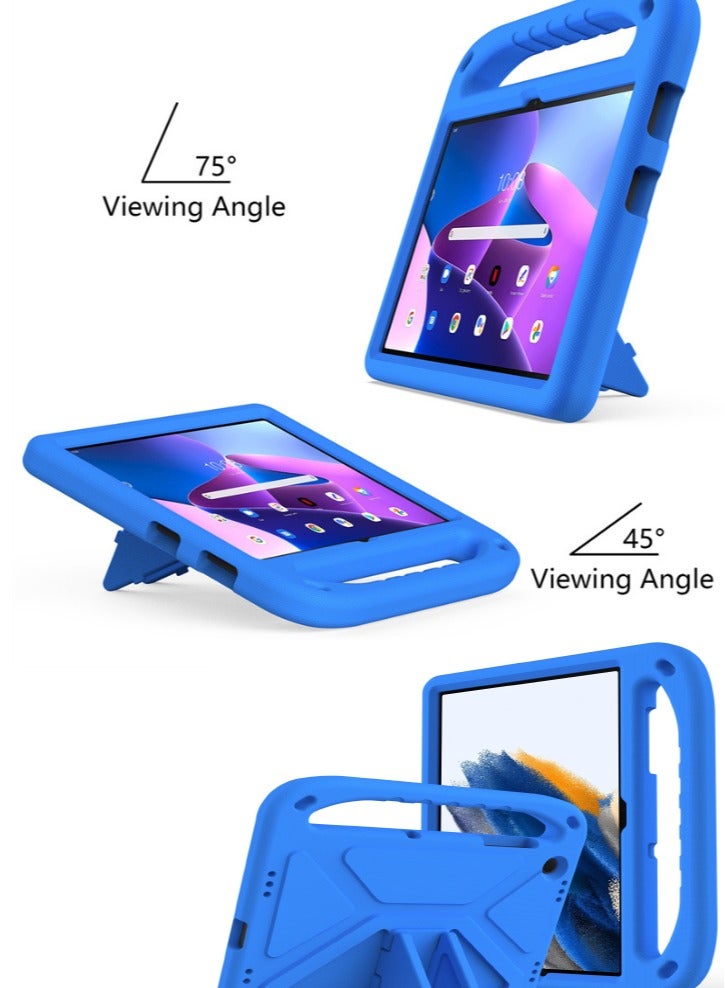 Case Compatible with Galaxy Tab S9/ Galaxy Tab S8 (SM-X700)/ Galaxy Tab S7 (T870/T875), Lightweight EVA Kid Friendly Shockproof Protective Case with Handle, (Blue, 11in) - Image 4