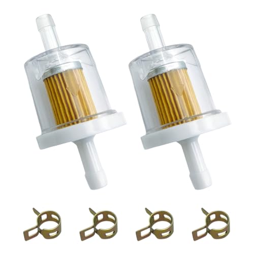 Strongthium 691035 1/4" Inline Fuel Filter Kit for Briggs and Stratton Engine Kawasaki 490190027 493629 84001895 80025019 Toro Craftsman MTD Kawasaki Snapper Lawn Tractor Generator 40 Micron - Image 1