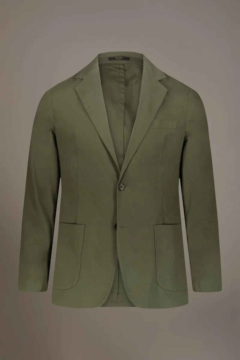 Doppelganger Single breasted cotton washed effect - Green