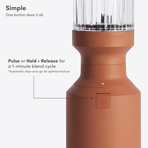 Beast Mighty 850 Plus | Premium Compact Personal Blender | Smoothies, Shakes, Dressings, Sauces | Blends Ice and Frozen Fruit | New XL Vessel | Extra Vessels, Lids and Straws | 850W (Terra) - Image 4