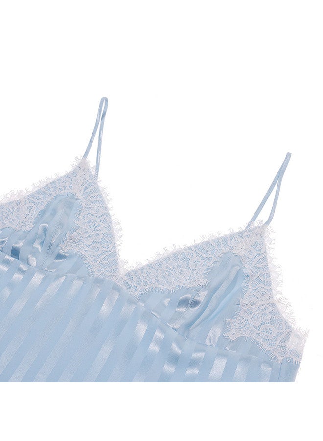 AIMER Embroidered Lace Striped Spaghetti Strap Camisole For Women - Image 5