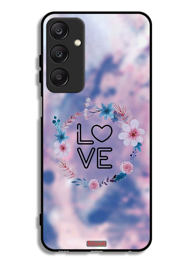 Tolwak Samsung Galaxy A25 5G Protective Case Cover Love In Flowers Ring Art - Image 1