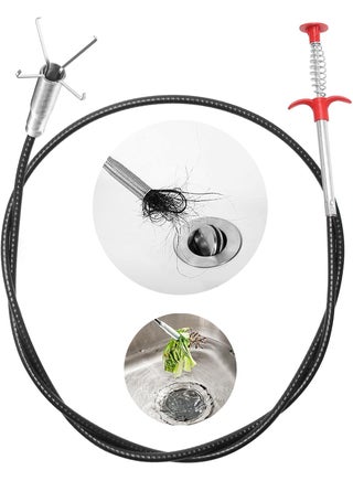 1.6M Drain Snake Hair Clog Remover – Flexible Pipe Cleaner Tool