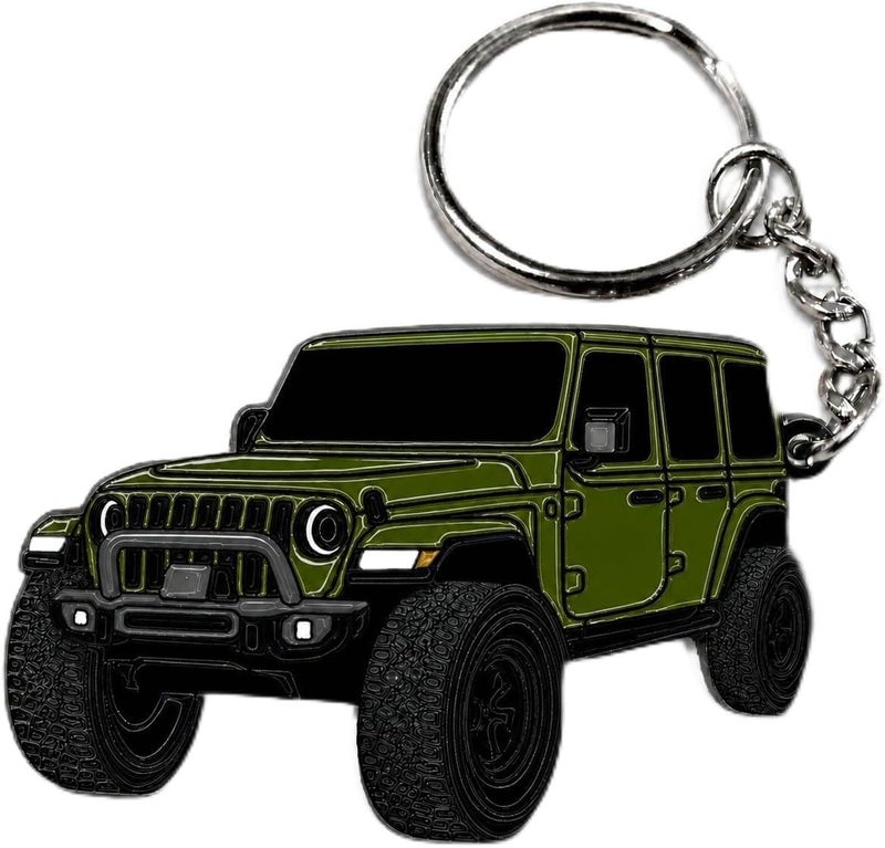 Jeep Wrangler Keychain - Officially Licensed Jeep Rubicon Accessories JL Key Chain JKU 2026 2025 - Image 1