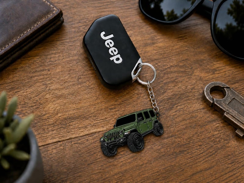 Jeep Wrangler Keychain - Officially Licensed Jeep Rubicon Accessories JL Key Chain JKU 2026 2025 - Image 2