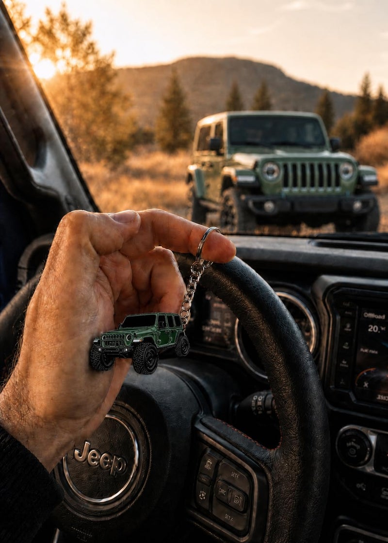 Jeep Wrangler Keychain - Officially Licensed Jeep Rubicon Accessories JL Key Chain JKU 2026 2025 - Image 5