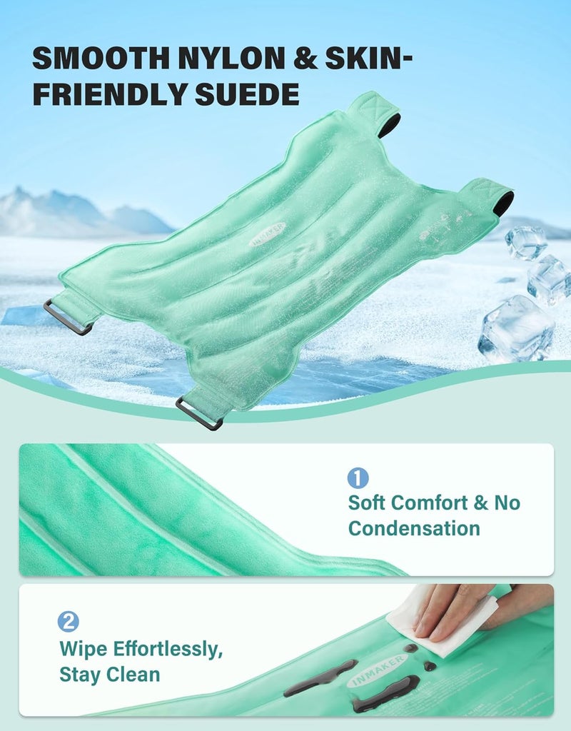 INMAKER Hip Ice Pack Wrap Gel Ice Pack Reusable for Hip Replacement Surgery Long Lasting Cold Compress for Injuries Inflammation Swelling and Pain Relief - Image 5