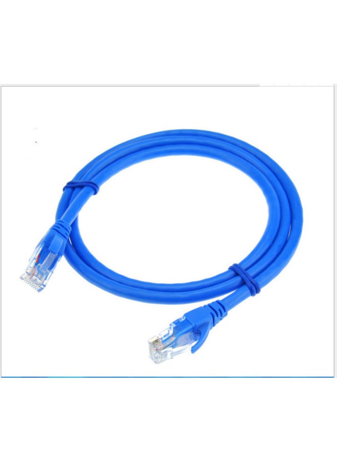 Generic Network Cable Household Super 6 Class 6 Gigabit High-speed 7 Class 10 Gigabit Router Computer Broadband 5 Class Network Cable 10 Meters-Color:Super Five Network Cable All Copper Blue-Line Length:90m  - Image 1