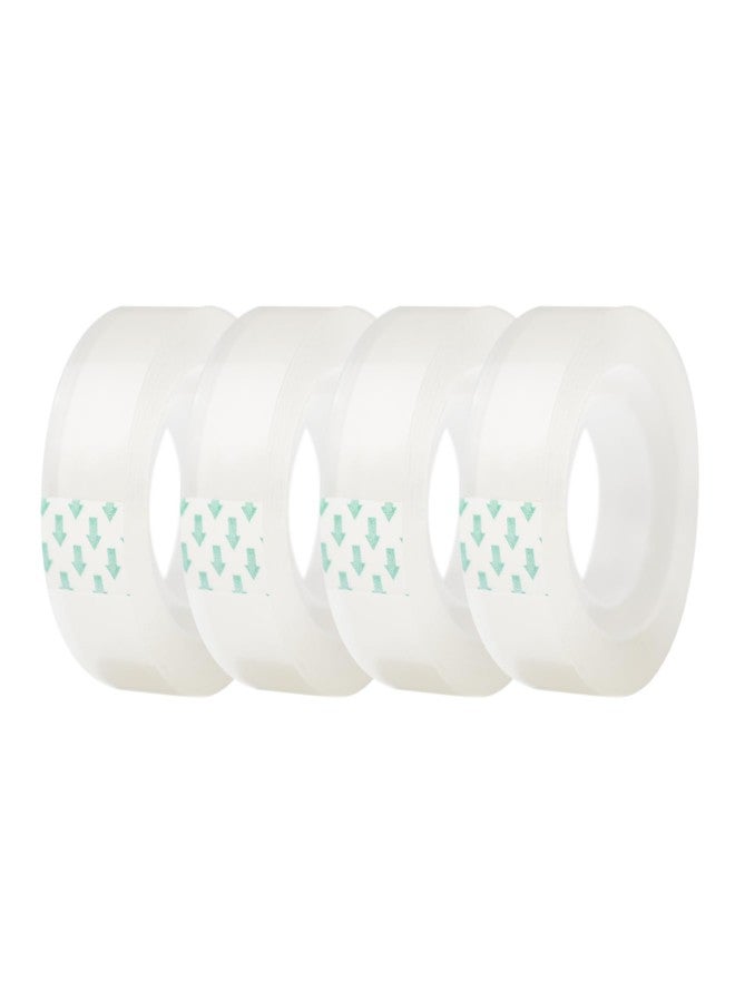 Ykimok 4 Rolls Transparent Clear Tape Refills for Dispenser, Sturdy Tape(Not Easily Tear), 0.7 Inch, 27.3 Yard, Perfect for Office, Home, School - Image 1