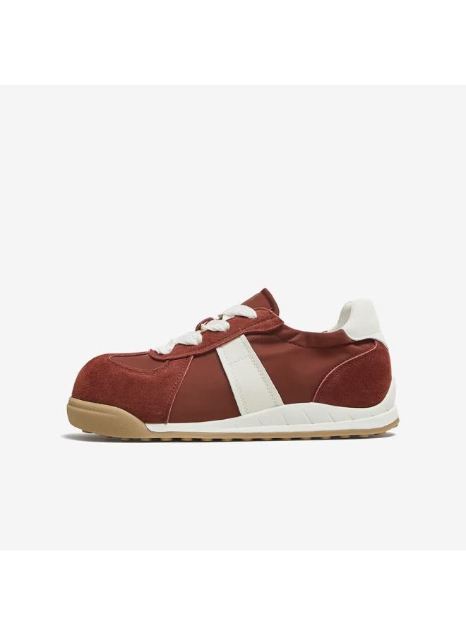 Basto 25 Autumn Mall Ballet Training Shoes Thick Sole Women's Casual Shoes D3165cm5 Wine Red White 37 - Image 1
