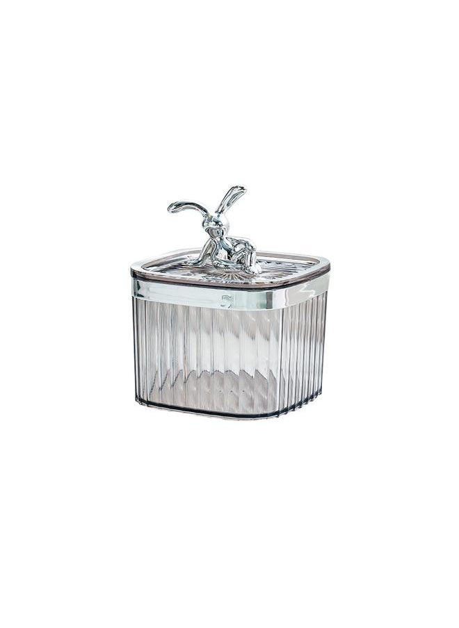Thoraya Toothpick Holder Large Capacity Fashion Look Toothpick Container Storage Box Jar for Home Restaurant Smoky Gray  - Image 1