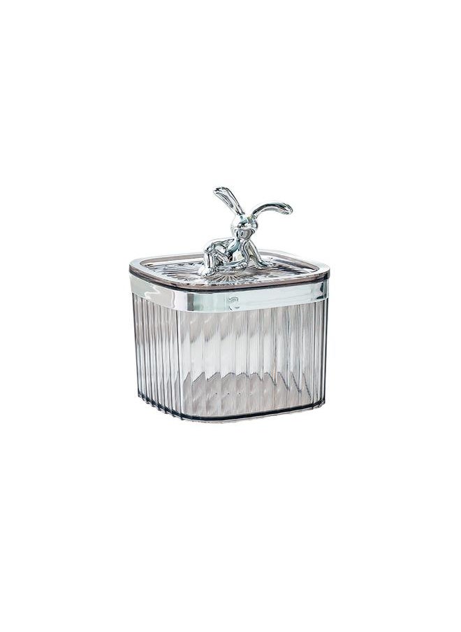 Thoraya Toothpick Holder Large Capacity Fashion Look Toothpick Container Storage Box Jar for Home Restaurant Smoky Gray  - Image 2