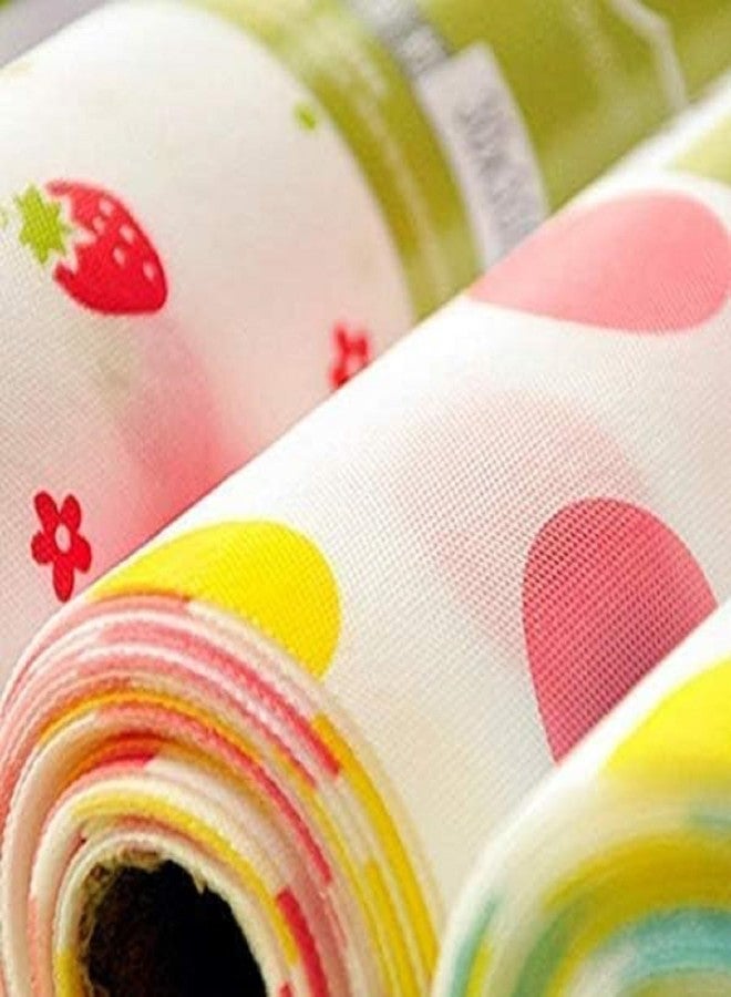 HEVIR Antibacterial Foam Drawer Shelf Liners Roll [30 * 300cm] - Waterproof Non-Slip PVC Printed Kitchen Cabinet & Wardrobe Mats, Moisture-Resistant Cupboard Pad, Table Protector, Multicolour (1 Pc) - Image 4