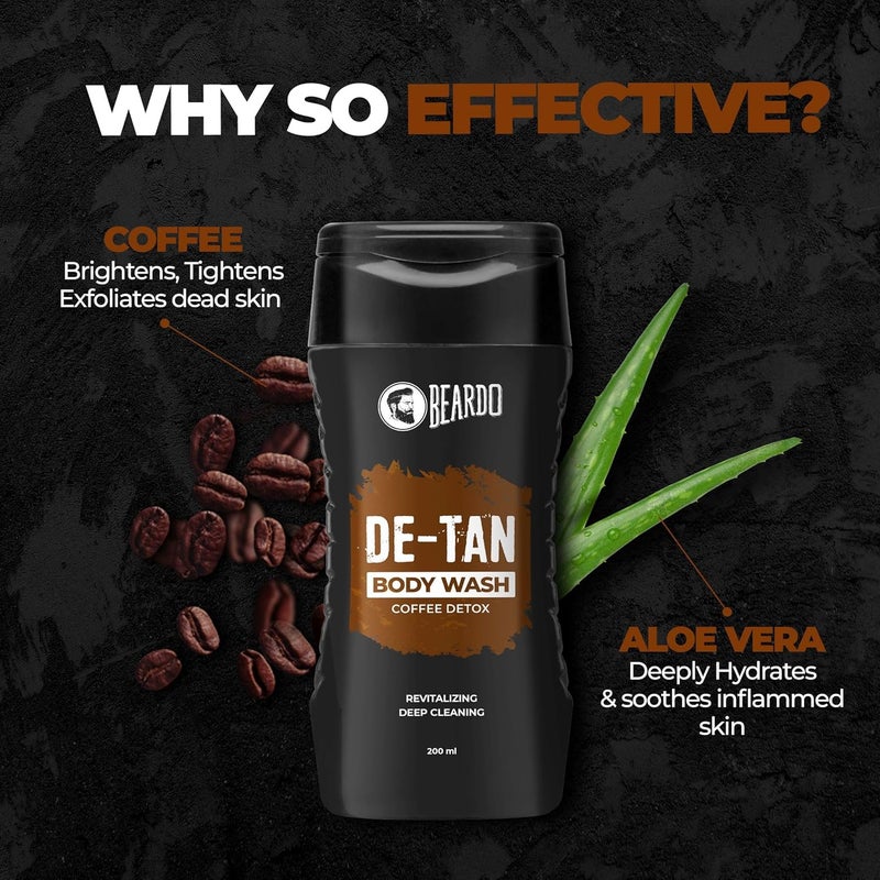 Beardo DeTan Exfoliating Bodywash 200ml - Image 3