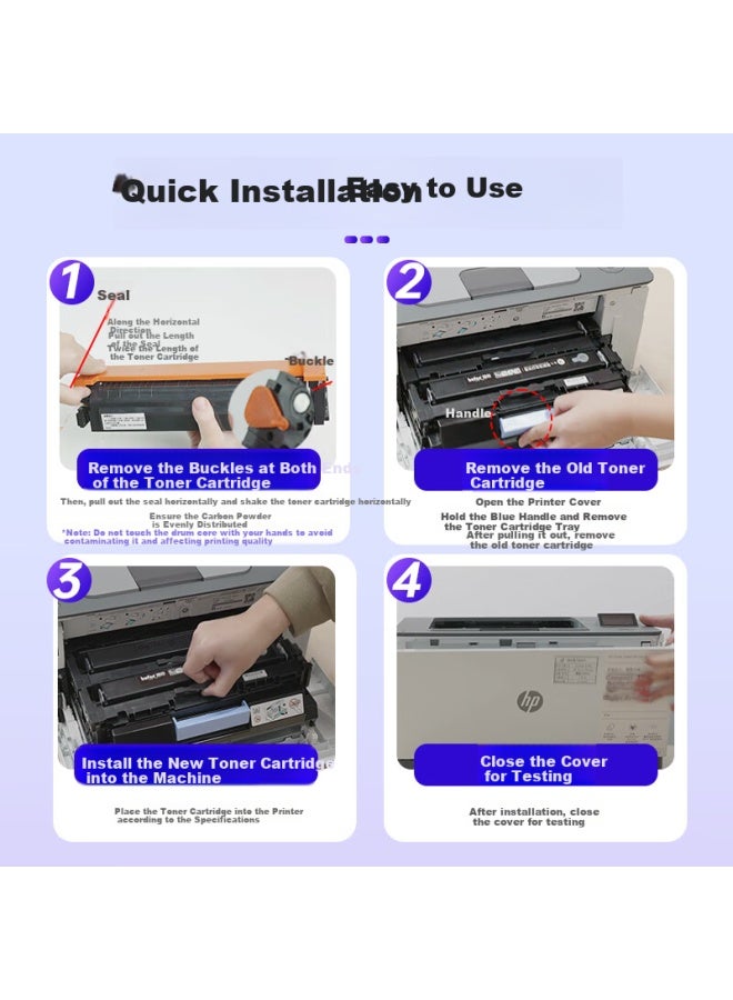 Befon W2220x/222x Toner Cartridge Compatible With Hp 3288dn 3288dw, 3388sdw/fdn/fdw, Mfp3303 High Capacity Ink Cartridge Without Chip Four Color Set - Image 2