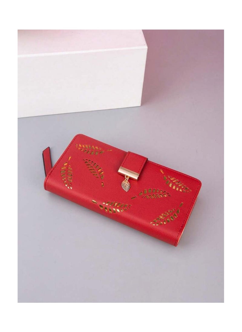 Wallet for Women Long Slim Minimalist Wallet Ladies Women Purse Large Capacity Pu Leather Credit Card Holder  - Image 2