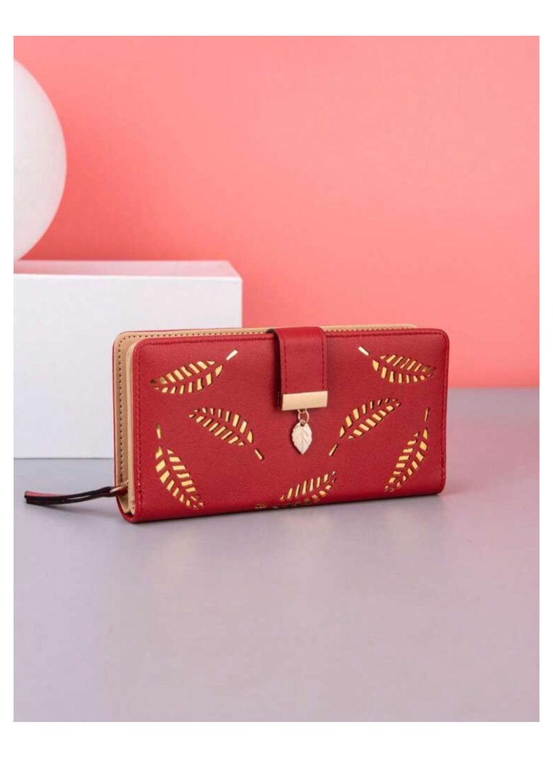 Wallet for Women Long Slim Minimalist Wallet Ladies Women Purse Large Capacity Pu Leather Credit Card Holder  - Image 3