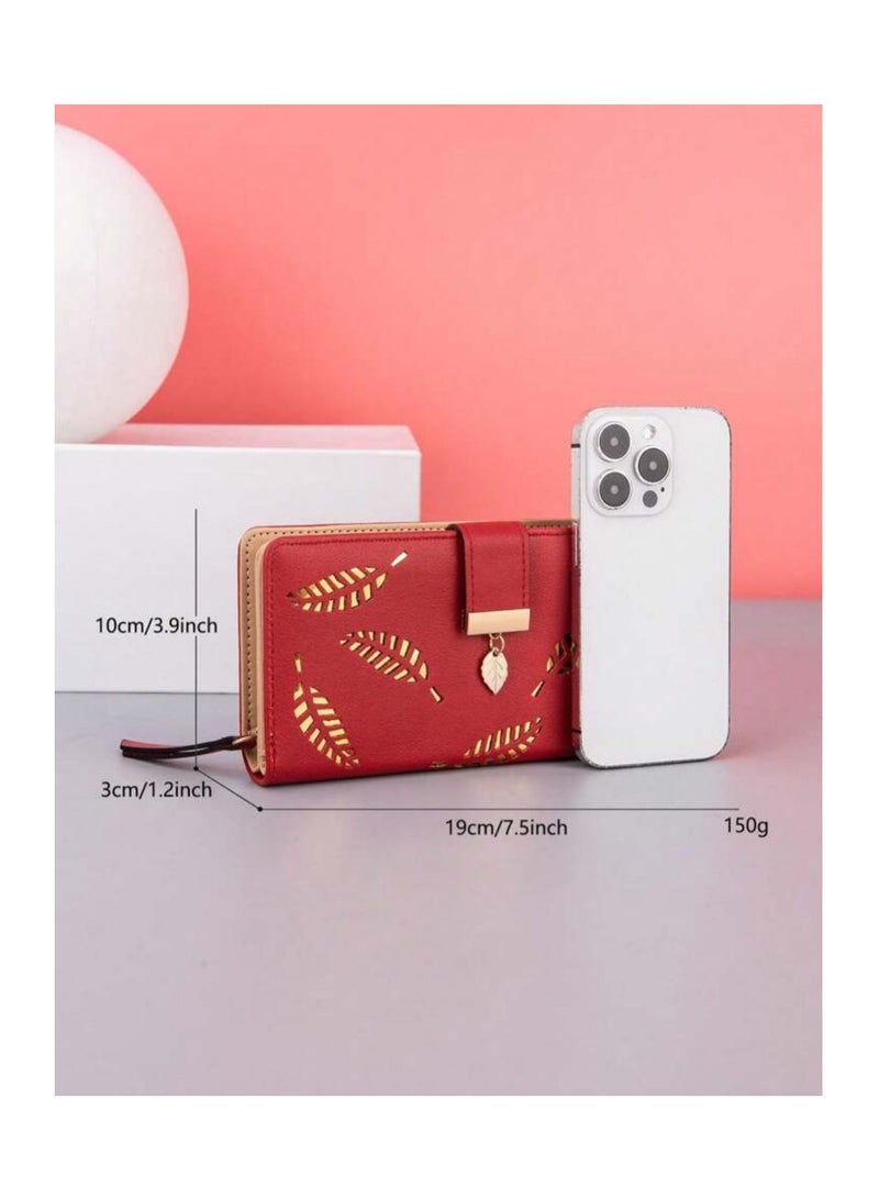 Wallet for Women Long Slim Minimalist Wallet Ladies Women Purse Large Capacity Pu Leather Credit Card Holder